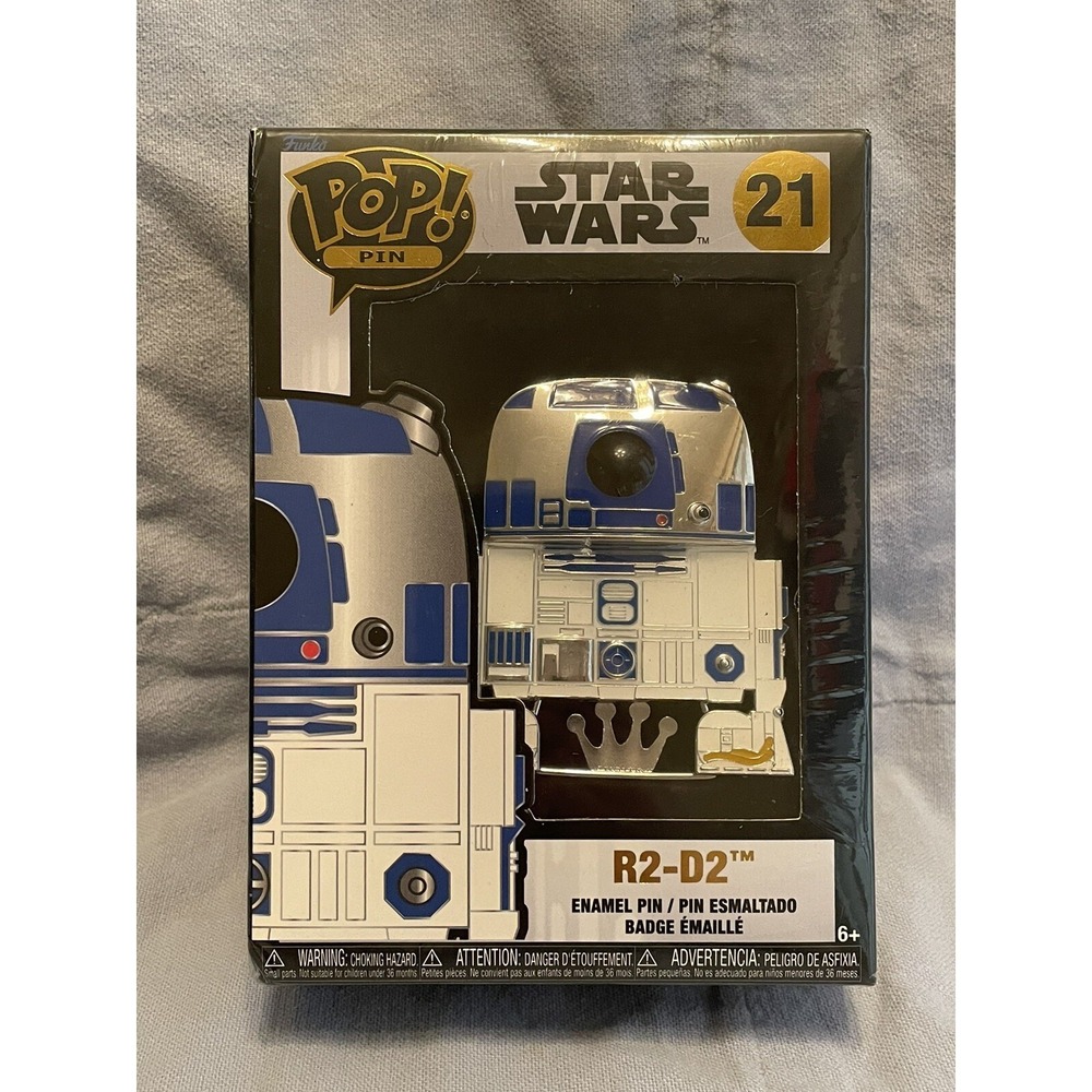NEW SEALED R2-D2 Funko POP! Pin #21 Star‎ Wars Enamel Pin w/Stand